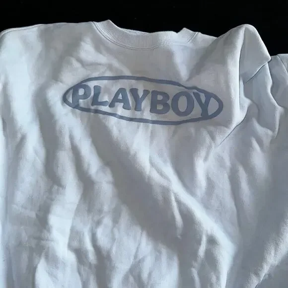 Packing X playboy baby blue oversized crew neck sz s - Picture 3 of 6
